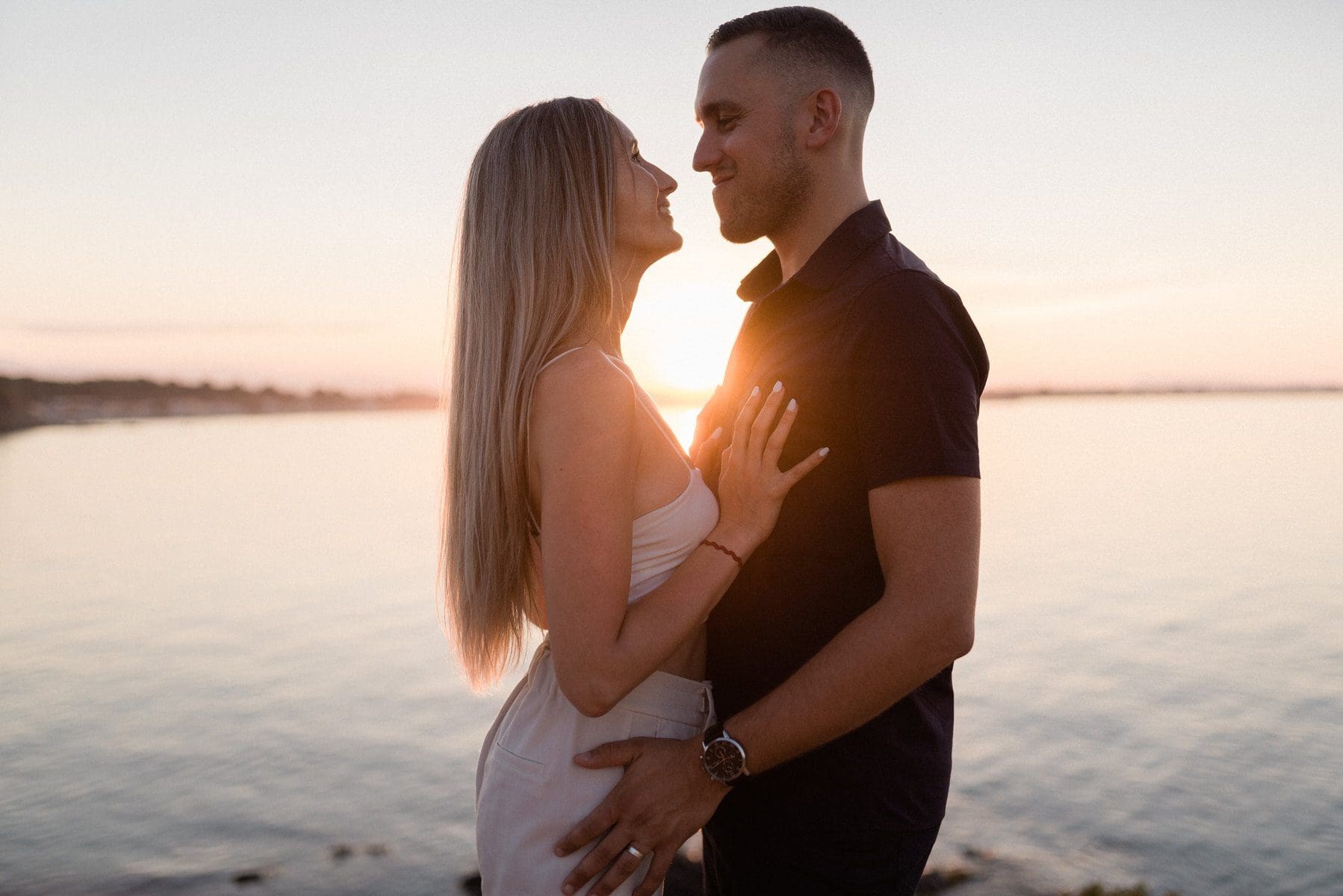 sunset photoshoot couple argeles